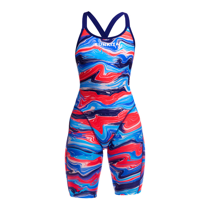Wave Craze ファストレッグス ワンピース水着 FKS077L - レディース