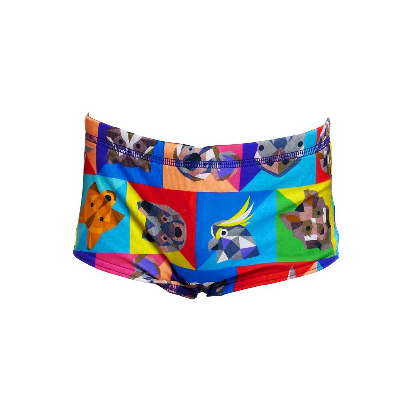 Rat Pack Print Trunk Box Swimsuit FT32T - Toddler Ages 1-7