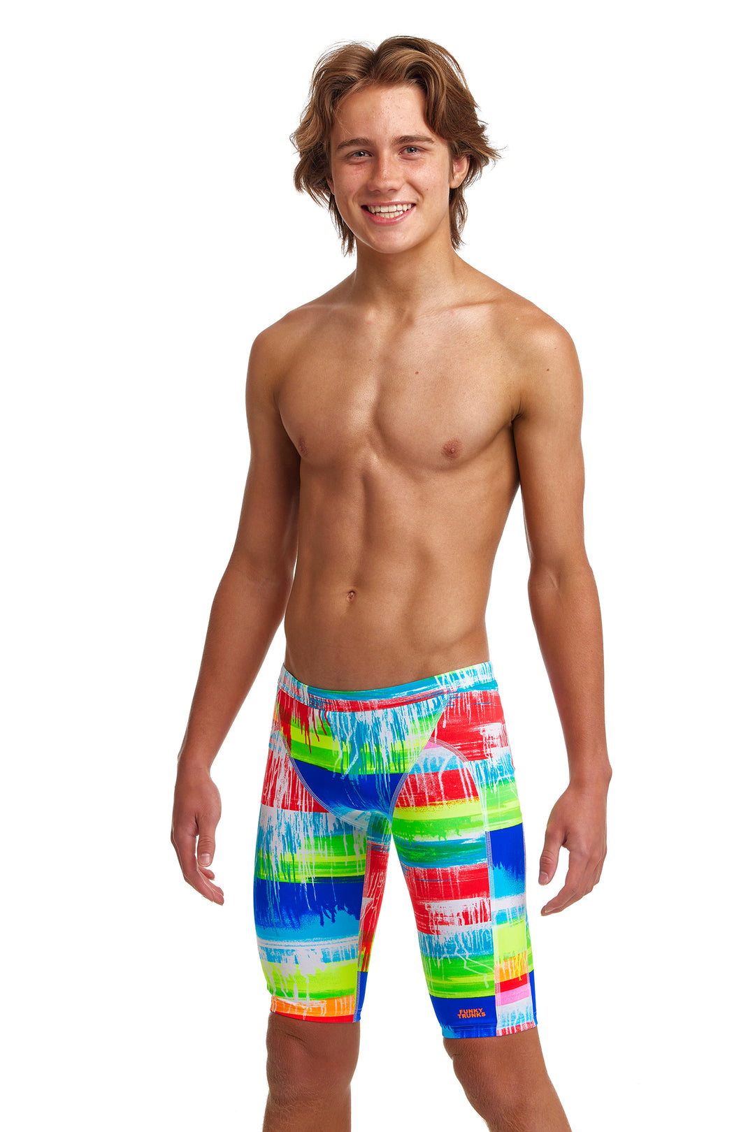 Dye Hard Training Jammer Half Spats Swimsuit FT37B - Boys