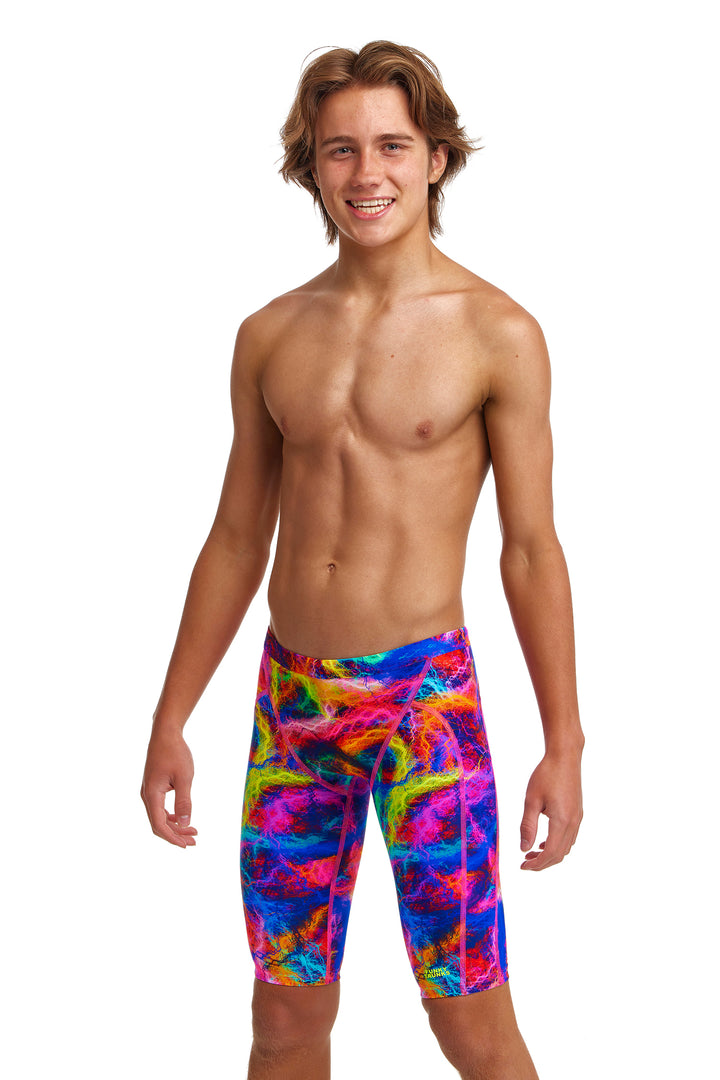 Solar Flares Training Jammer Half Spats Swimsuit FT37B - Boys