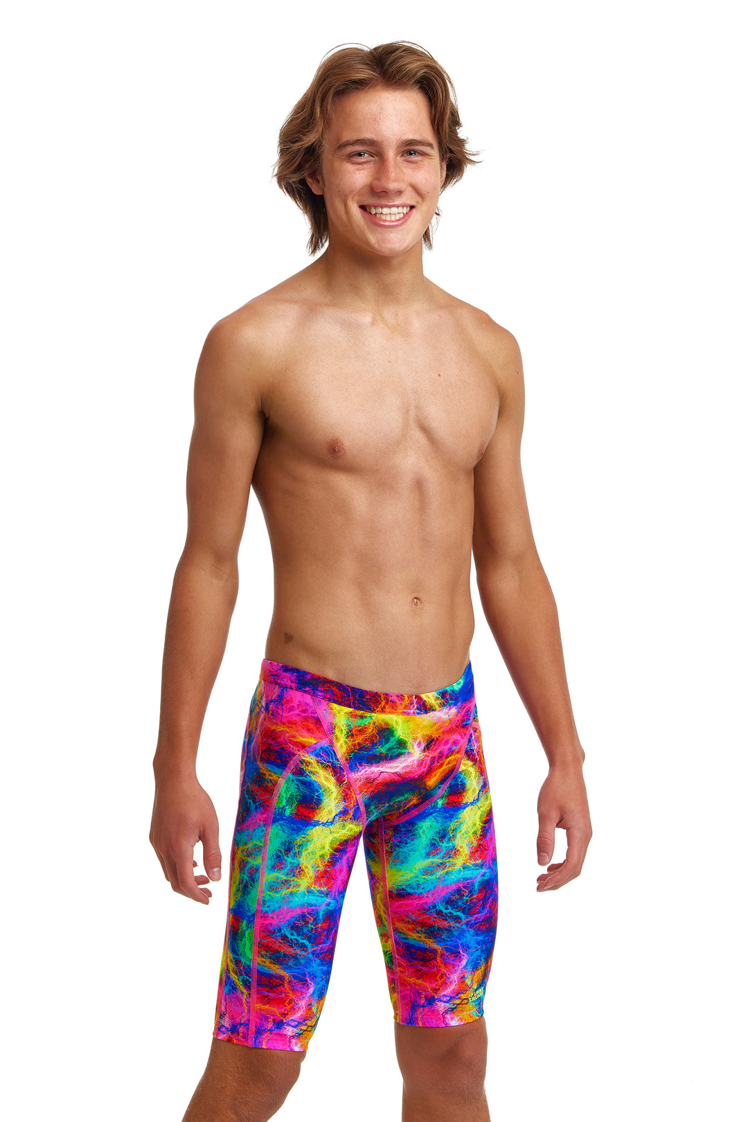 Solar Flares Training Jammer Half Spats Swimsuit FT37B - Boys