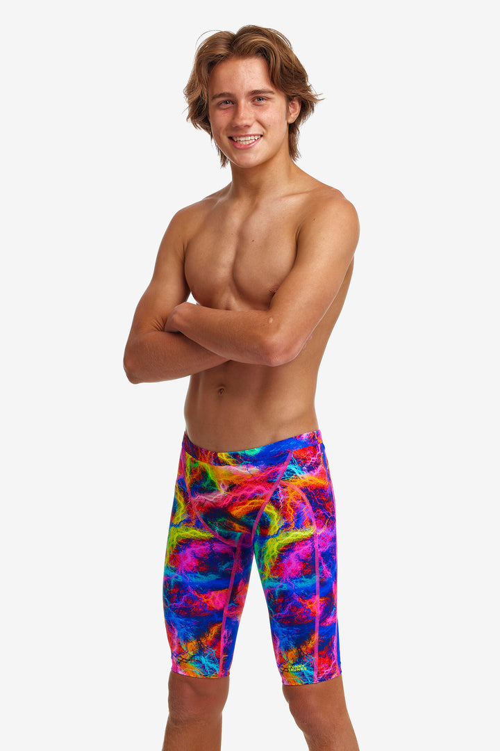 Solar Flares Training Jammer Half Spats Swimsuit FT37B - Boys