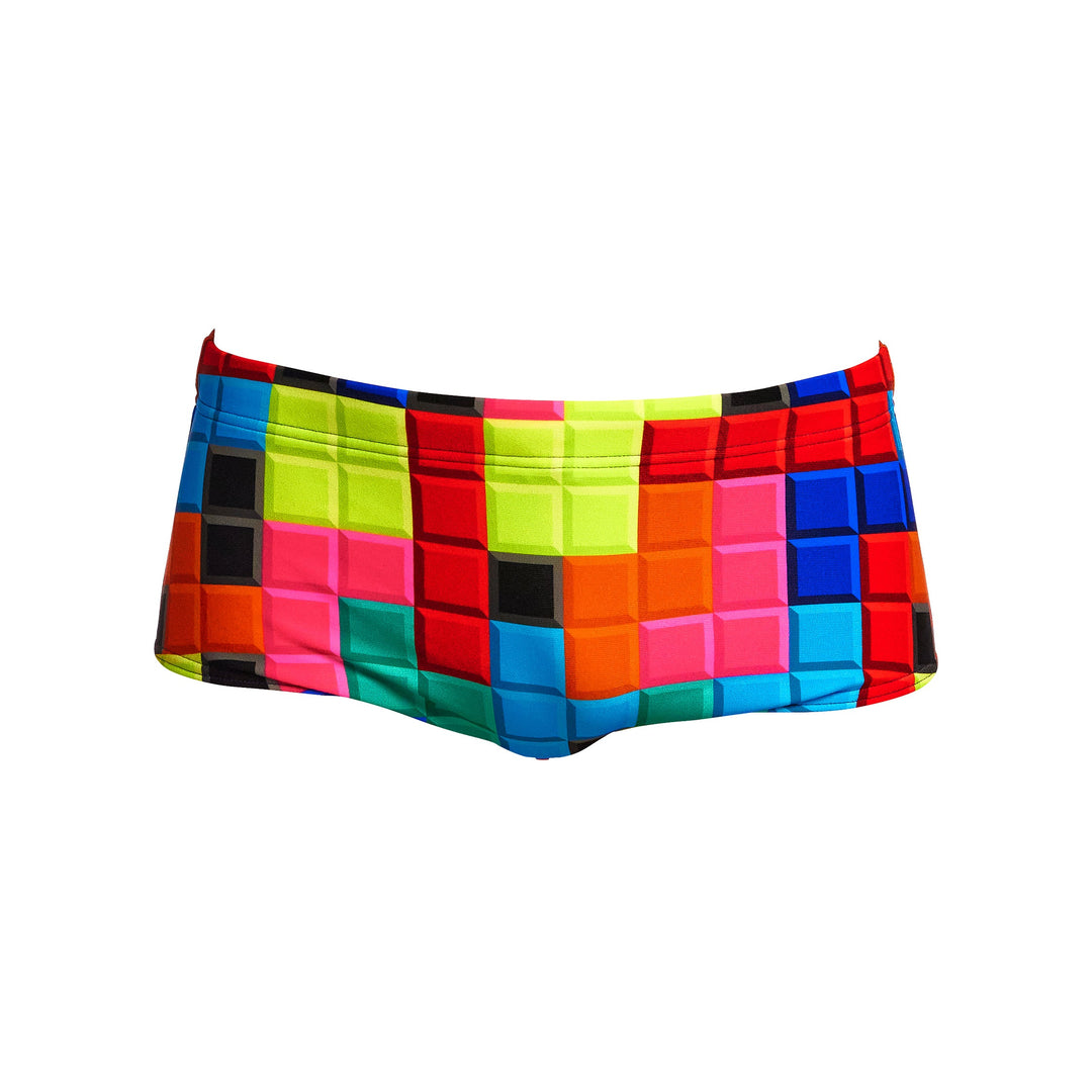 Blocked Sidewinder Trunks Swimsuit FTS010B - Boys