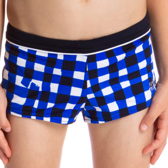 Checkin In Square Trunks Box Swimsuit FT36T - Toddler Ages 1-7