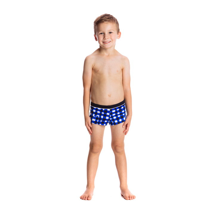 Checkin In Square Trunks Box Swimsuit FT36T - Toddler Ages 1-7