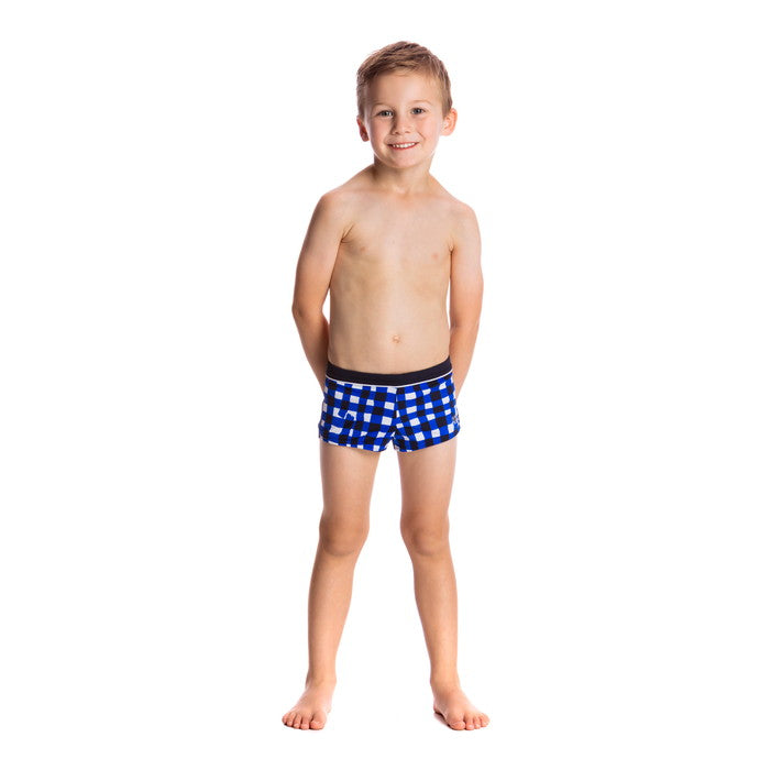 Checkin In Square Trunks Box Swimsuit FT36T - Toddler Ages 1-7