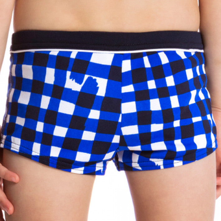 Checkin In Square Trunks Box Swimsuit FT36T - Toddler Ages 1-7