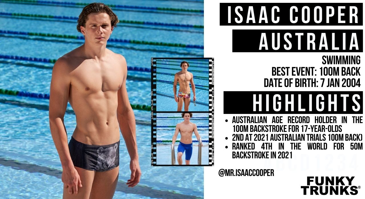 ISAAC COOPER オーストラリア 競泳選手 FUNKY TRUNKS 契約アスリート