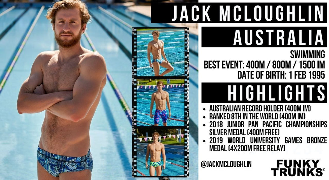 JACK MCLOUGHLIN オーストラリア 水泳選手 FUNKY TRUNKS 契約アスリート
