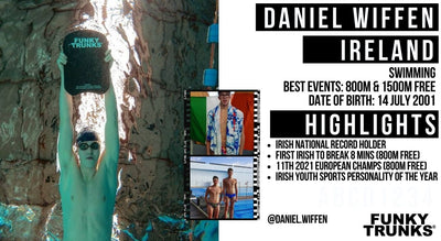 DANIEL WIFFEN Irish Swimmer FUNKY TRUNKS Contract Athlete 