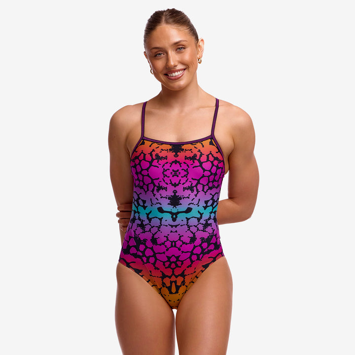 FUNKITA Wild Animal シングルストラップ・ワンピース競泳水着 レディース FKS030L 正面