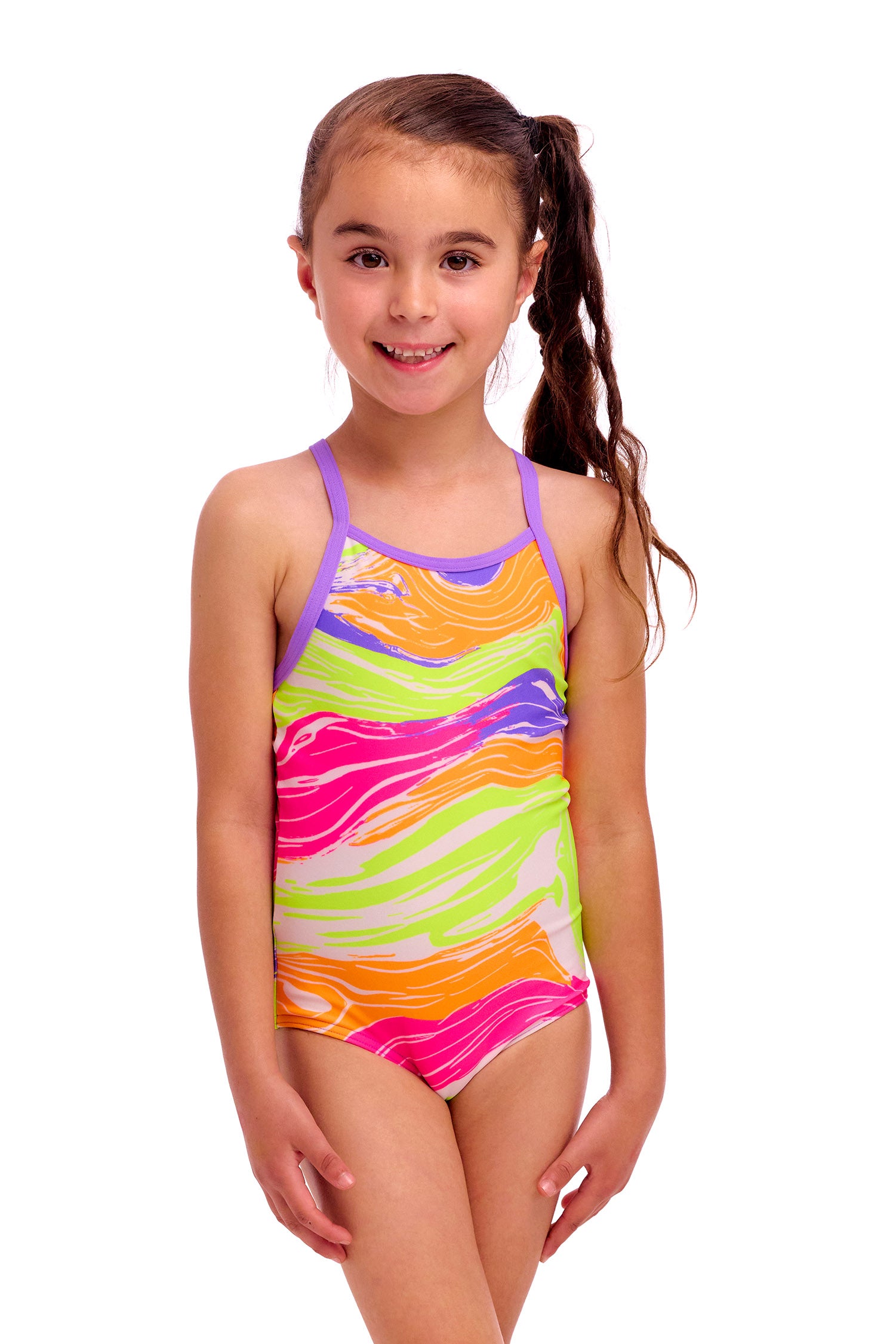 Colour Contour プリント ワンピース 水着 FKS022G - 幼児・小学生向け