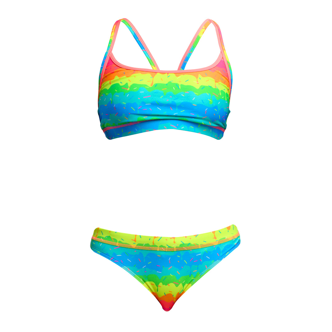 Melting Mayhem スポーツ トップ セパレート 水着 - レディース［上下セット］