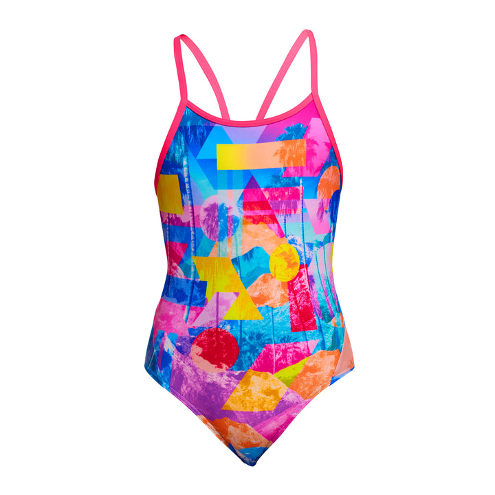 Pixel Paradise ダイヤモンドバック ワンピース 水着 FKS033G -ガールズ
