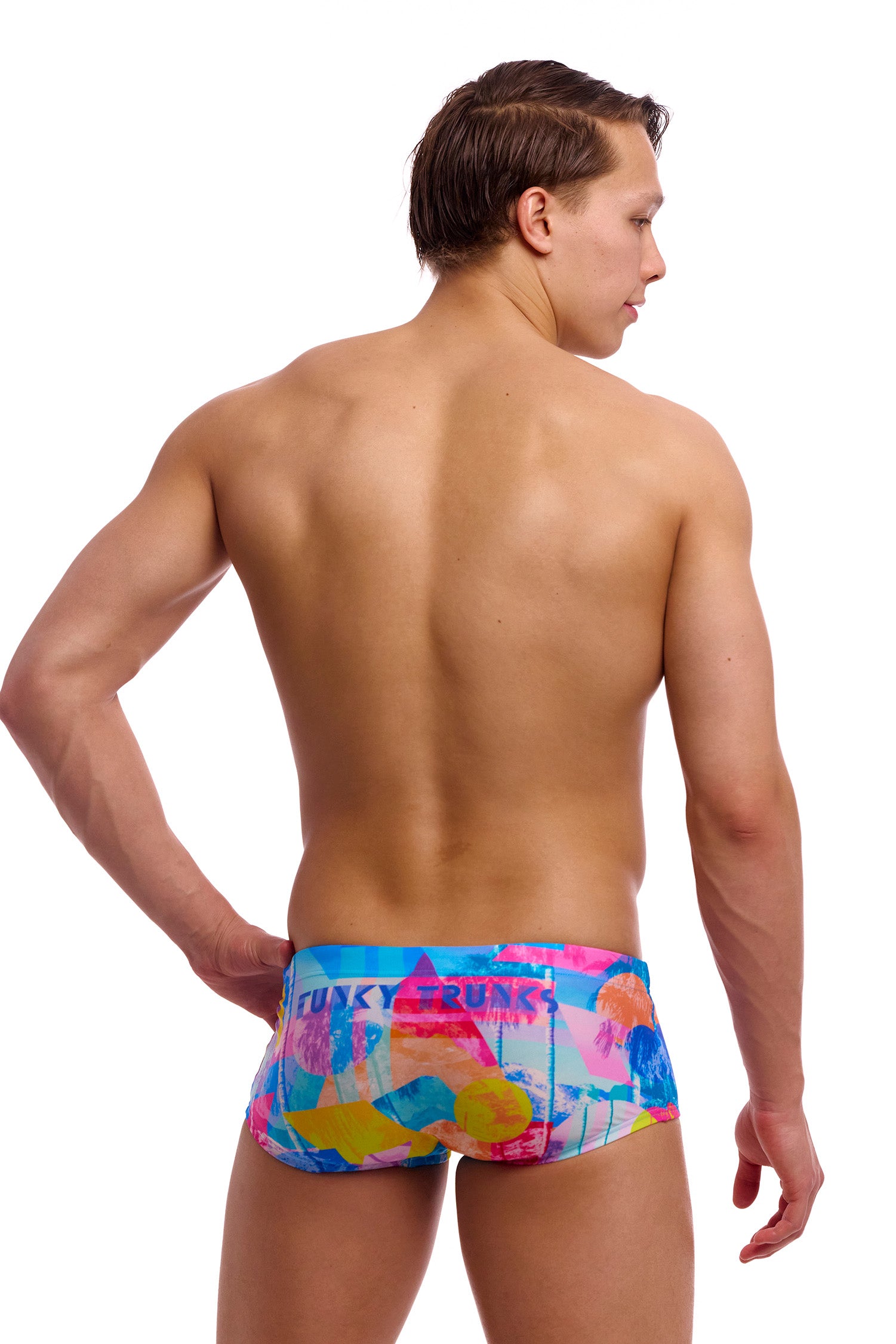 Pixel Paradise クラシック トランクス ボックス 水着 FTS001M