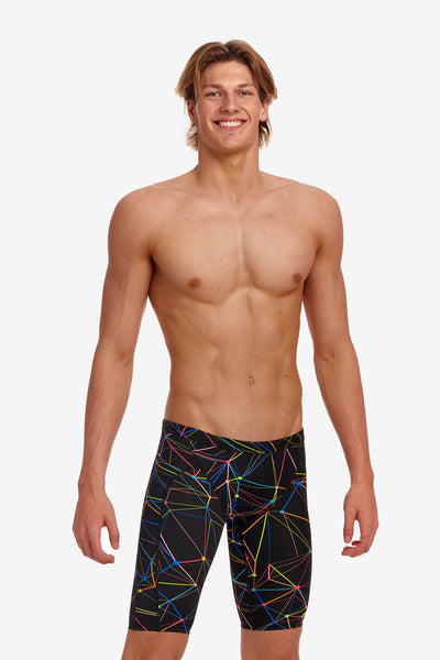 水玉　サマーウェア　パープル Summer Swirl ECO トレーニング ジャマー ハーフスパッツ 水着