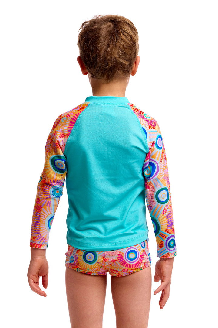 Kulin Colour ジッパー ラッシュベスト Rash Vest 水着 FTS023B - 幼児向け 1-7歳