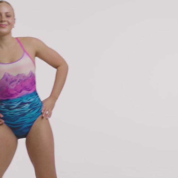Pink Peaks ダイヤモンドバック・ワンピース 水着 FKS033L