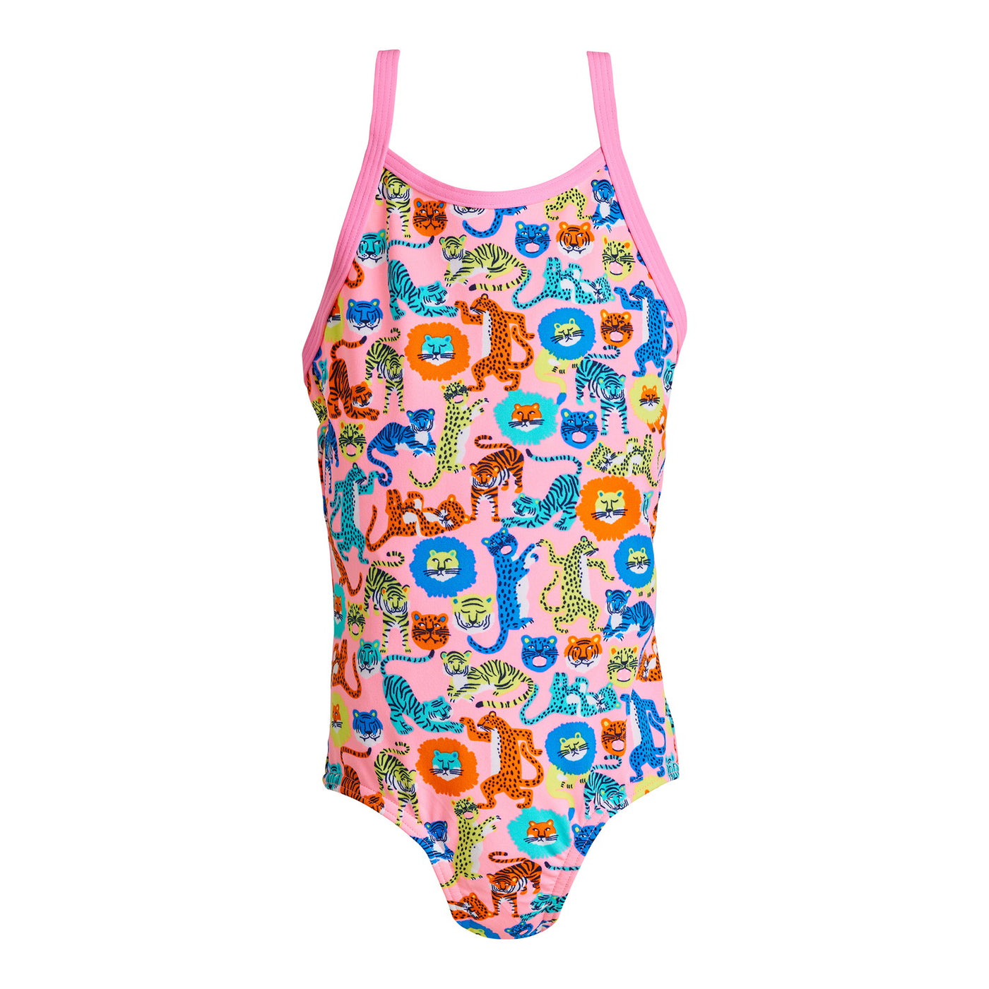 Feline Fiesta Print One Piece Swimsuit FG01T - Toddler Ages 1-7