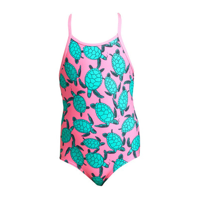 Paddling Pink Print One Piece Swimsuit FG01T - Toddler 1-7 Years