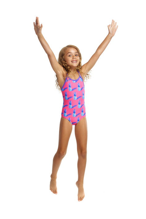 Pine Time Print One Piece Swimsuit FG01T - Toddler Ages 1-7