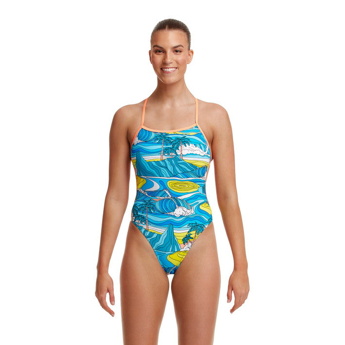 [1 left! ] Summer Bay ECO Twist One Piece Swimsuit FKS038L - Ladies