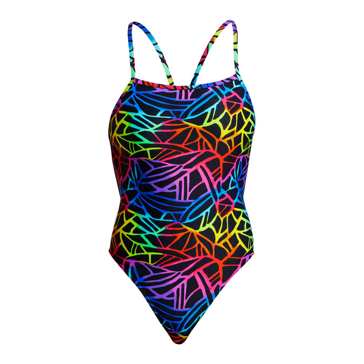 Rainbow Web Single Strength One Piece Swimsuit FKS044L - Womens