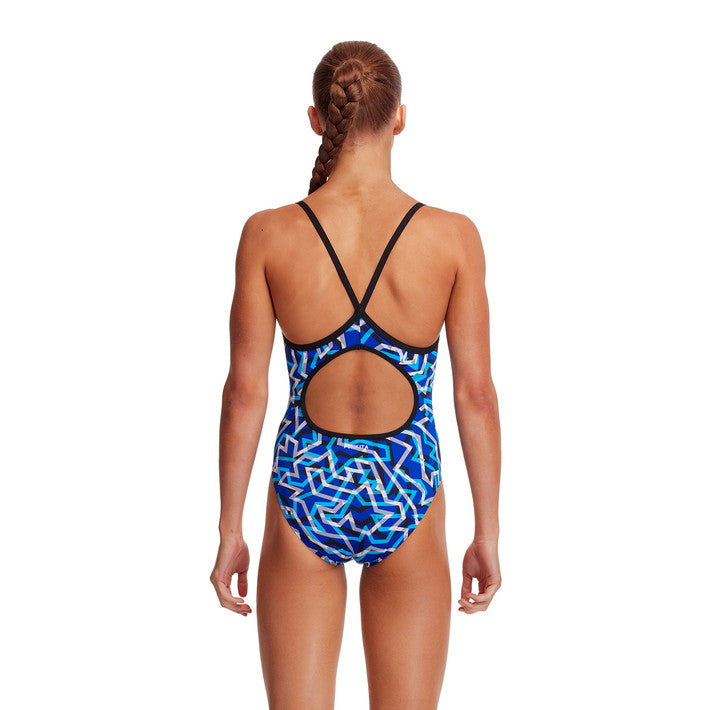 Ticker Tape ダイヤモンドバック・ワンピース 水着 FS11G  - ガールズ