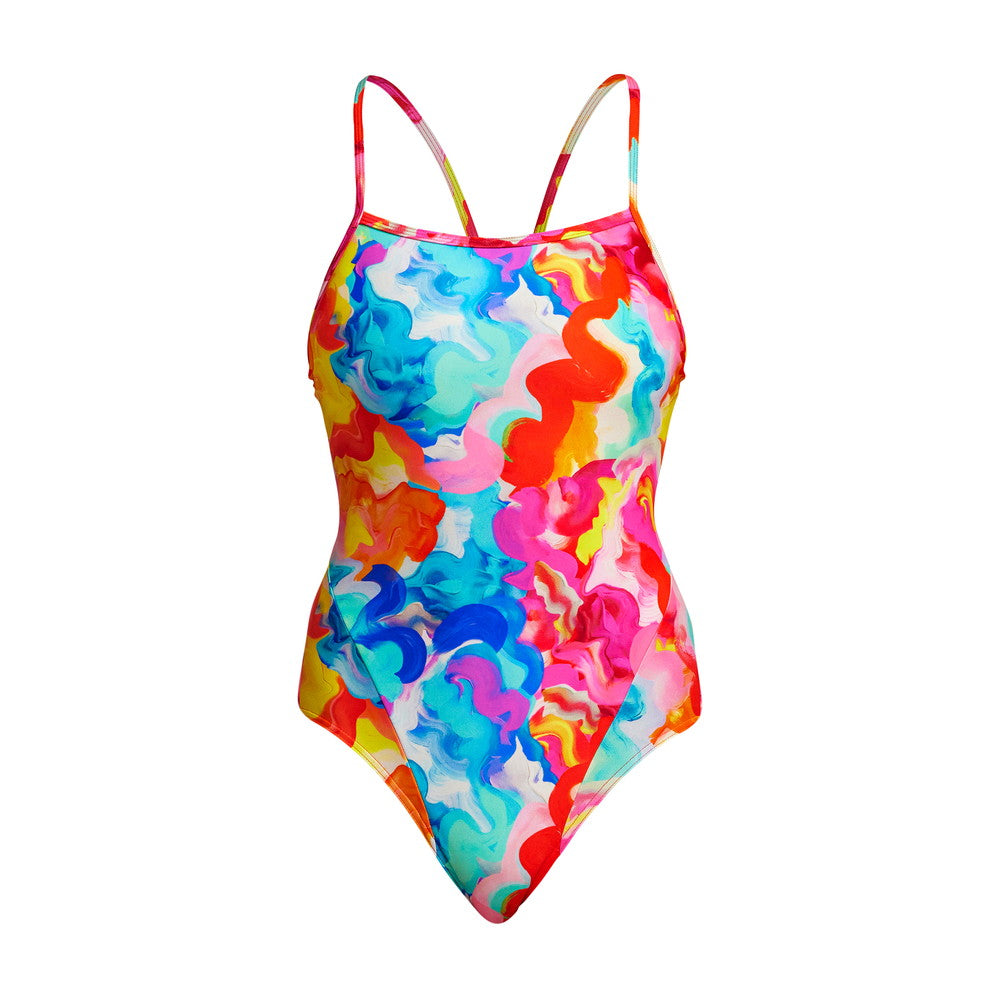 Messy Monet Single Strap One Piece Swimsuit FS15L - Womens