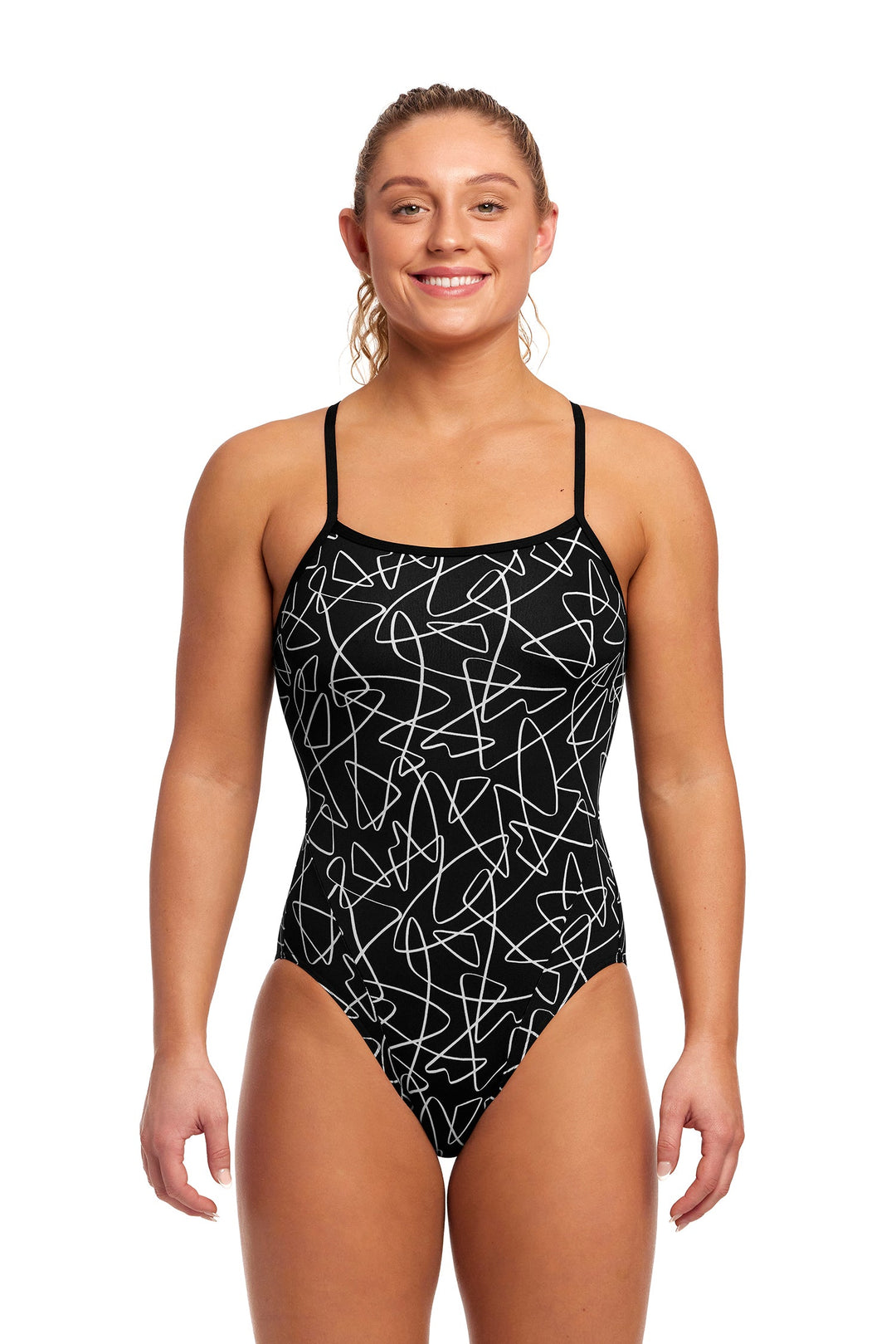Texta Mess Single Strap One Piece Swimsuit FS15L - Womens
