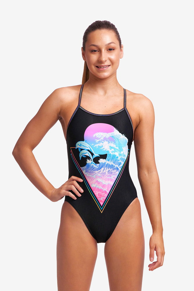 Dolph Lundgren Single Strap One Piece Swimsuit FS16G - Girls