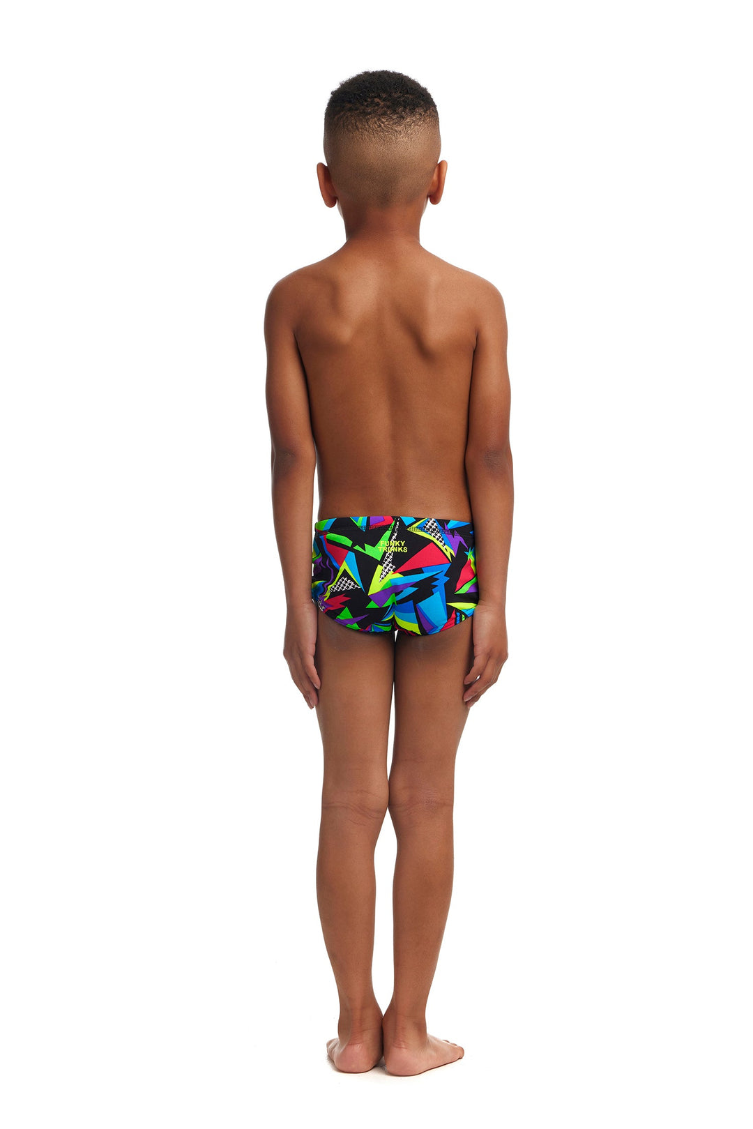 Beat It Print Trunk Box Swimsuit FT32T - Toddler Ages 1-7