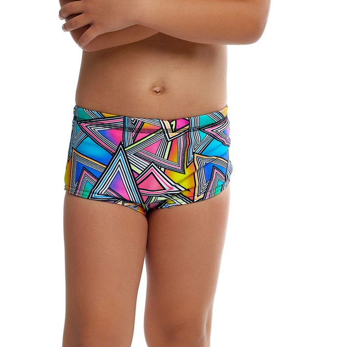 Prism Break Print Trunk Box Swimsuit FT32T - Toddler Ages 1-7