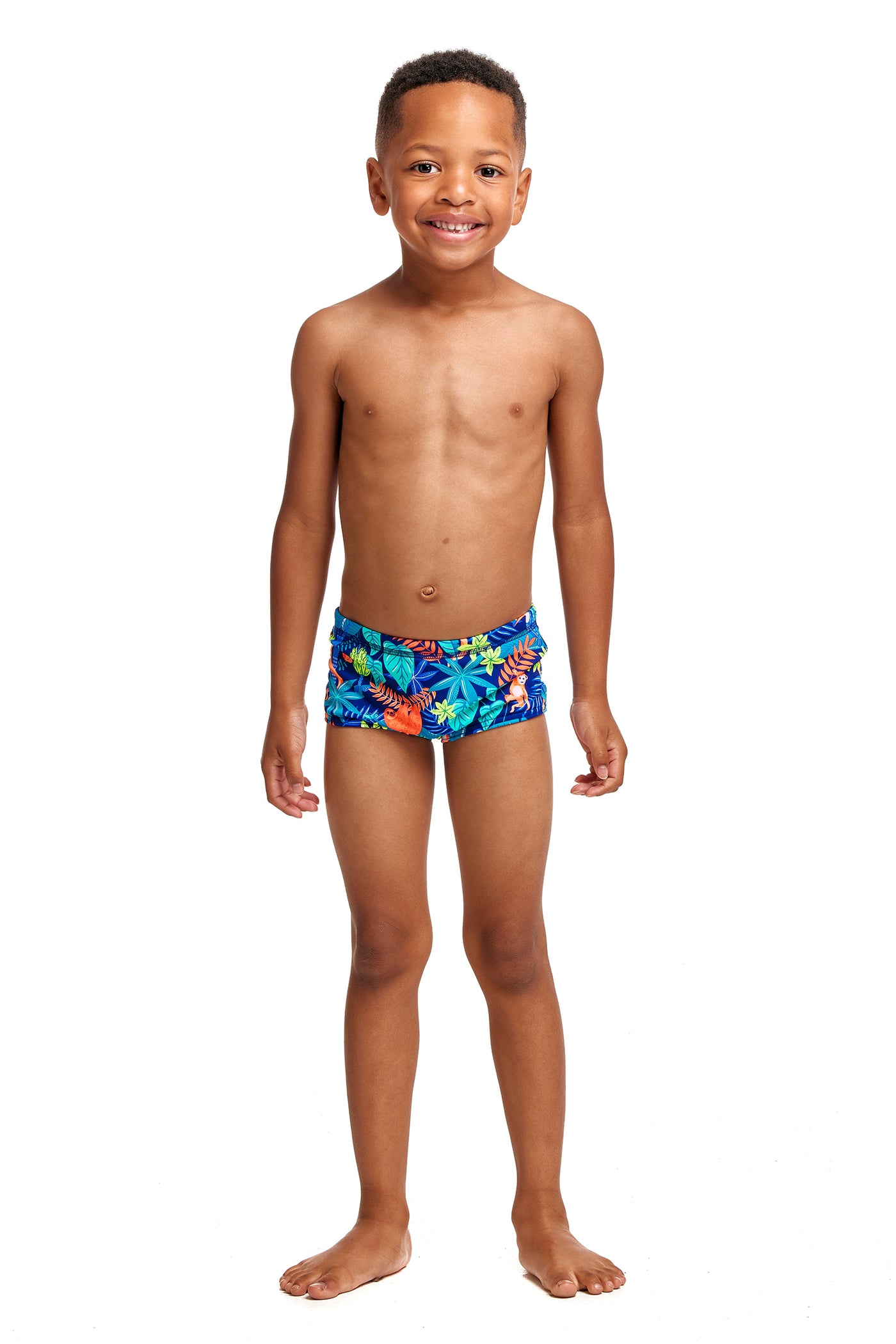 Slothed Trunks プリント トランクス ボックス 水着 FT32T - 幼児向け 1-7歳