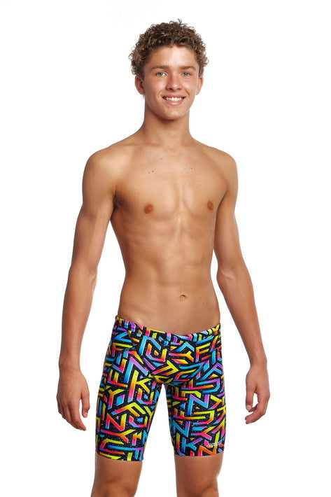 Brand Galaxy Training Jammer Half Spats Swimsuit FT37B - Boys