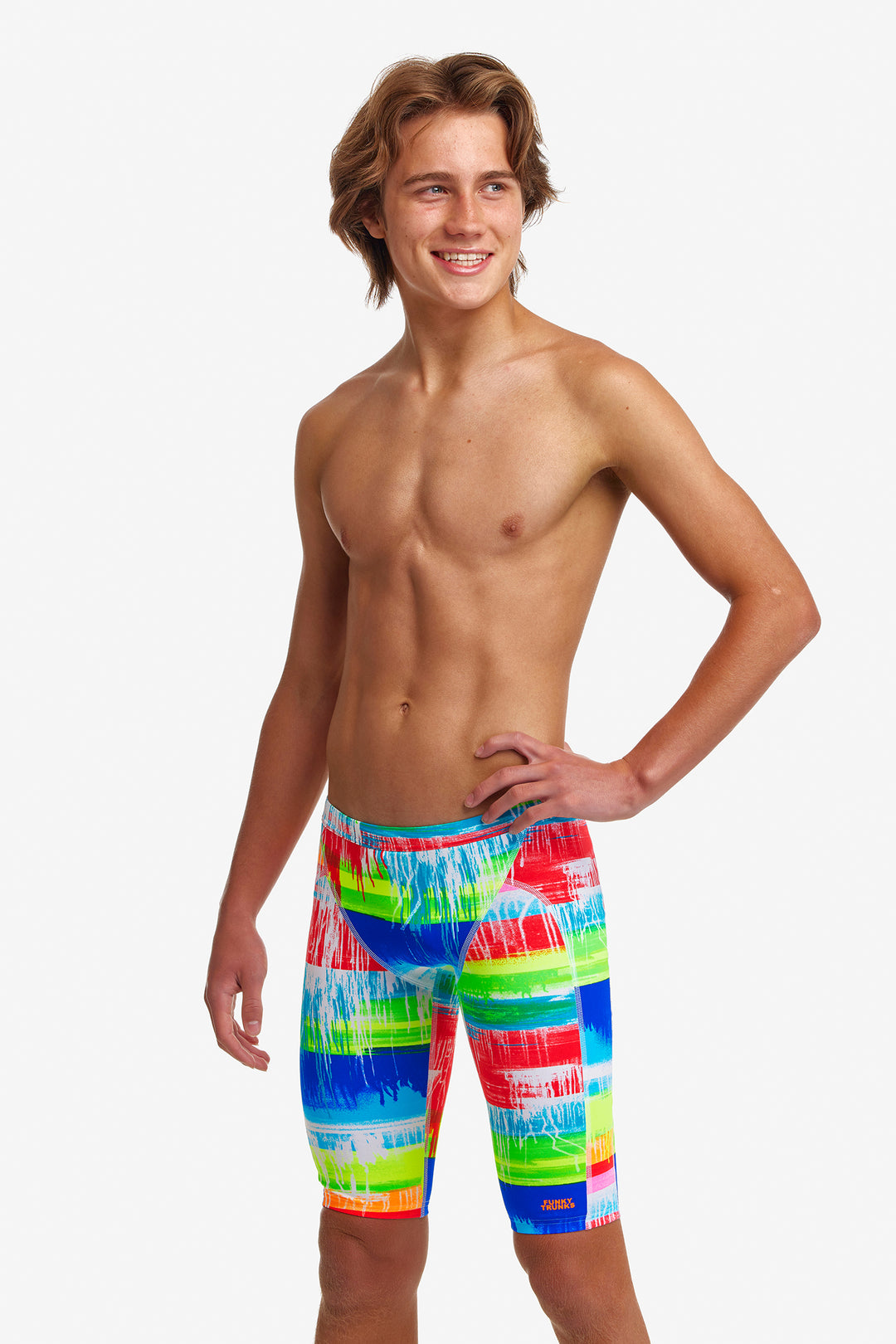 Dye Hard Training Jammer Half Spats Swimsuit FT37B - Boys