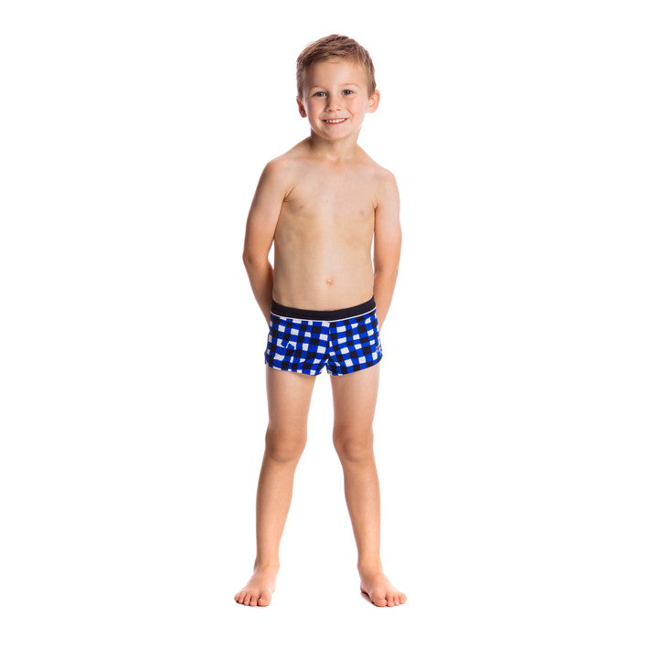 Checkin In Square Trunks Box Swimsuit FT36T - Toddler Ages 1-7 