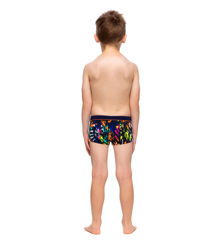 Hands Off Square Trunk Box Swimsuit FT36T - Toddler Ages 1-7 