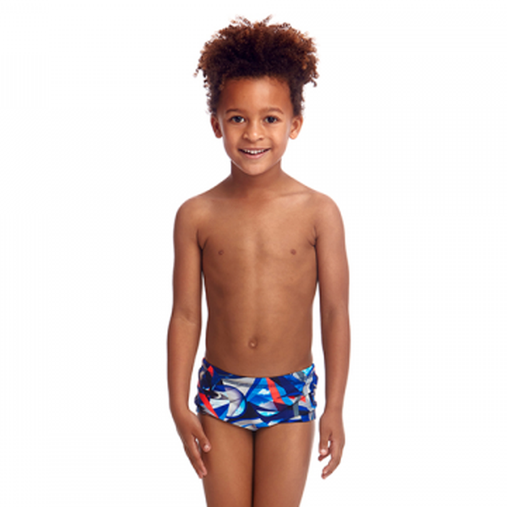 Futurismo Print Trunk Box Swimsuit FT32T - Toddler Ages 1-7